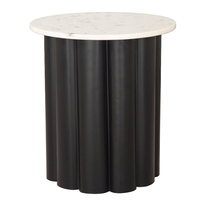 Zuo Modern Slika Side Table, White/Black - 110149