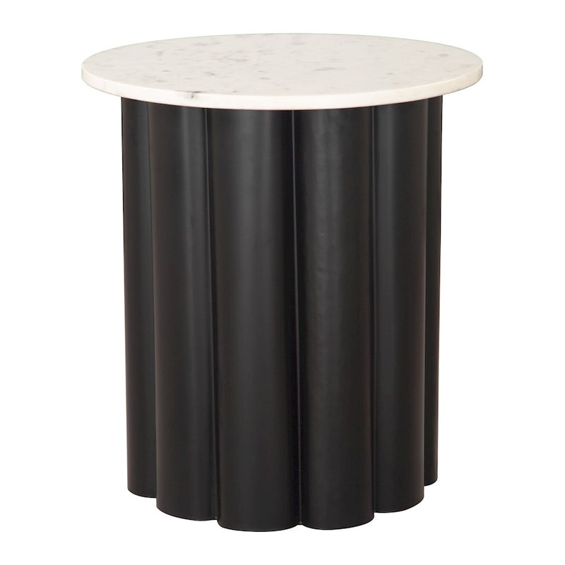 Zuo Modern Slika Side Table, White/Black