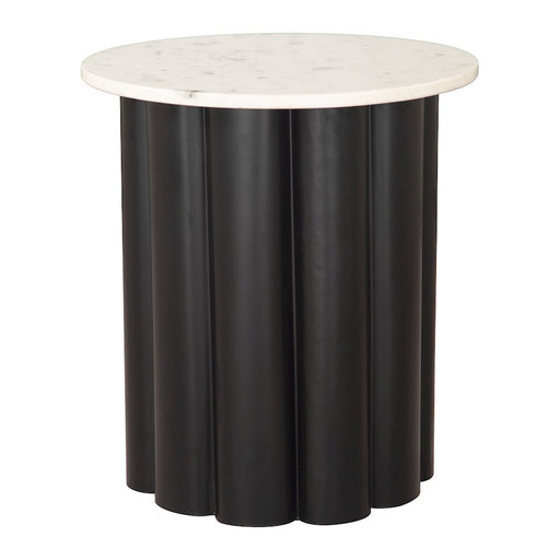 Zuo Modern Slika Side Table, White/Black