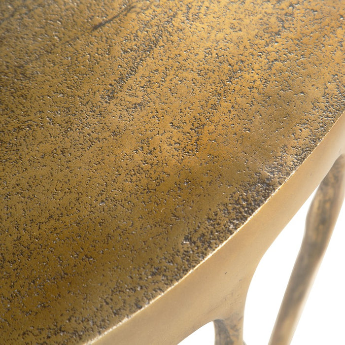 Zuo Modern Drip Coffee Table, Antique Brass
