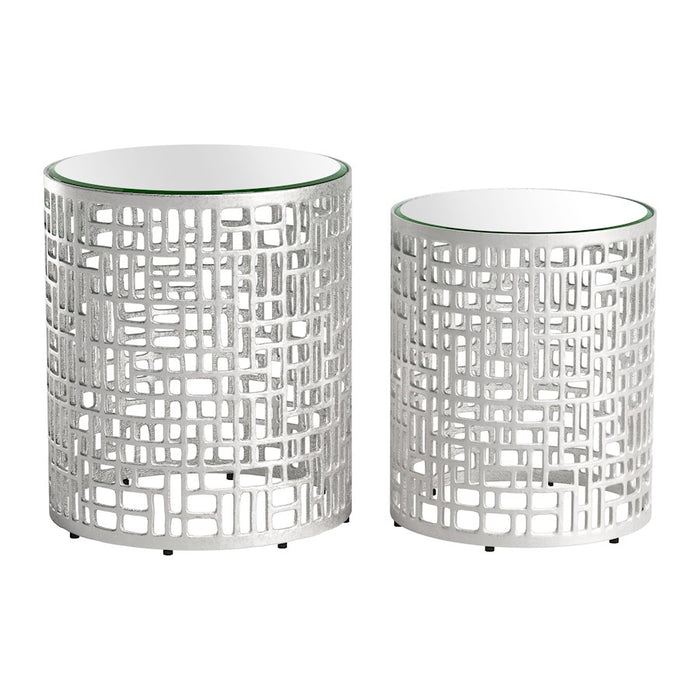 Zuo Modern Reden Side Table, Set of 2, Silver - 110153