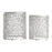 Zuo Modern Reden Side Table, Set of 2, Silver