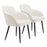 Zuo Modern Jolie Dining Chair Set of 2, Ivory - 110157