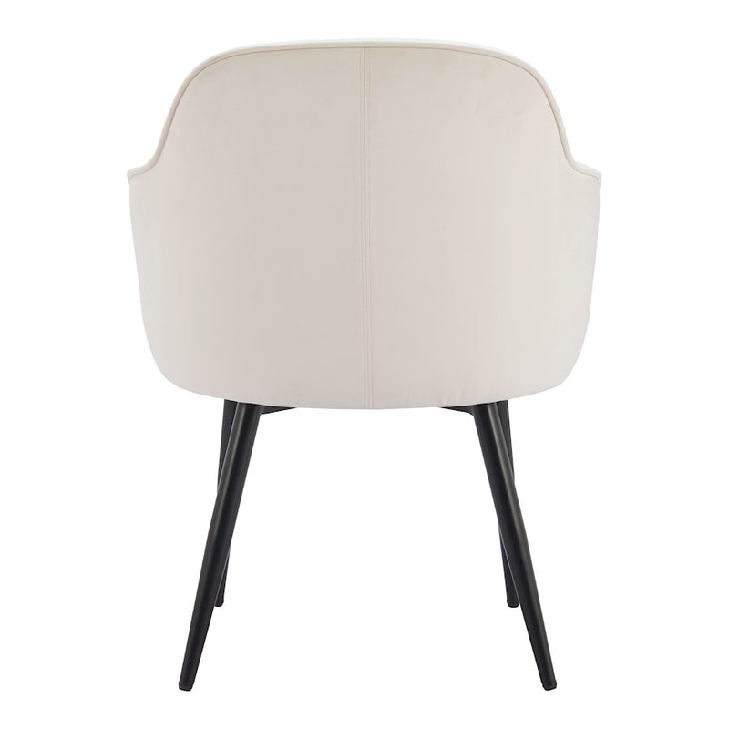 Zuo Modern Jolie Dining Chair Set of 2, Ivory