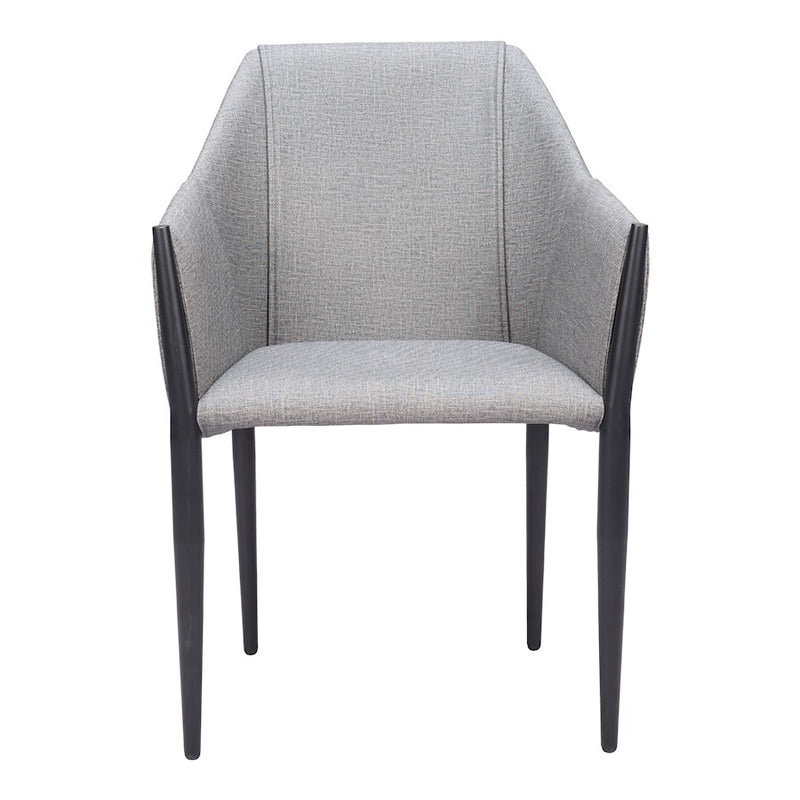 Zuo Modern Andover Dining Chair Set of 2, Slate Gray