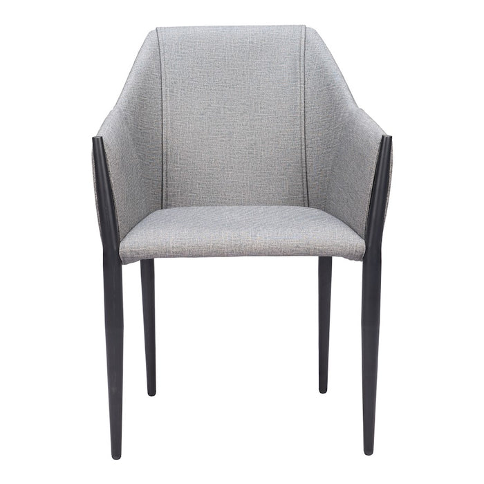 Zuo Modern Andover Dining Chair Set of 2, Slate Gray