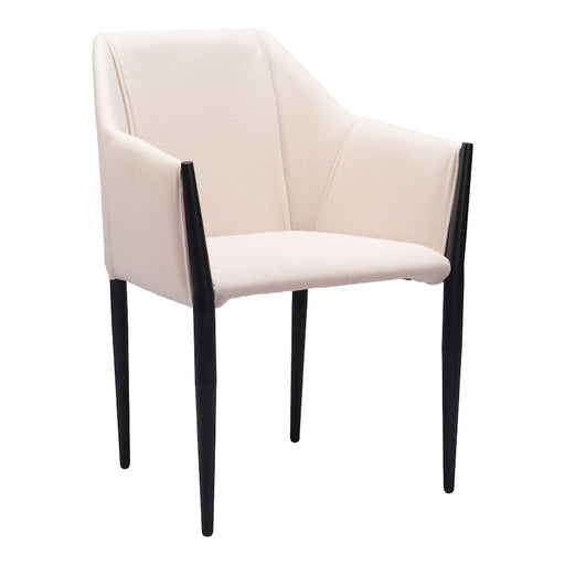 Zuo Modern Andover Dining Chair Set of 2, Beige