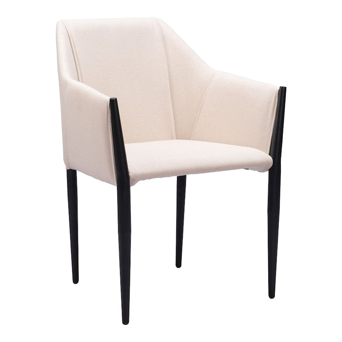 Zuo Modern Andover Dining Chair Set of 2, Beige