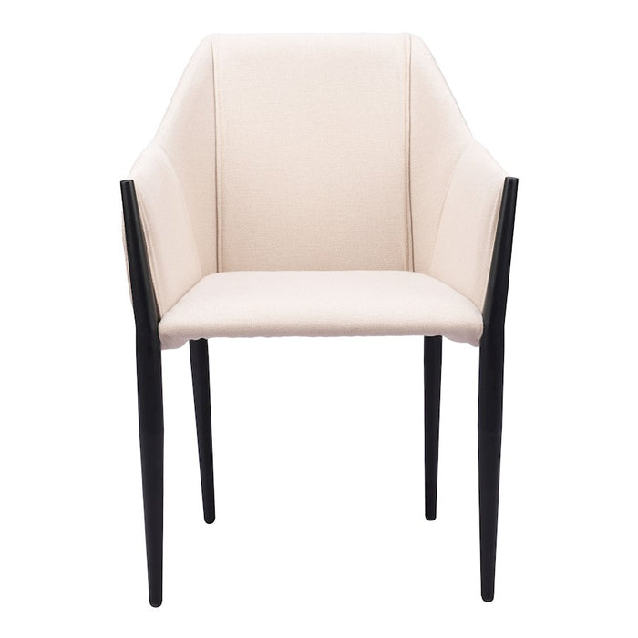 Zuo Modern Andover Dining Chair Set of 2, Beige