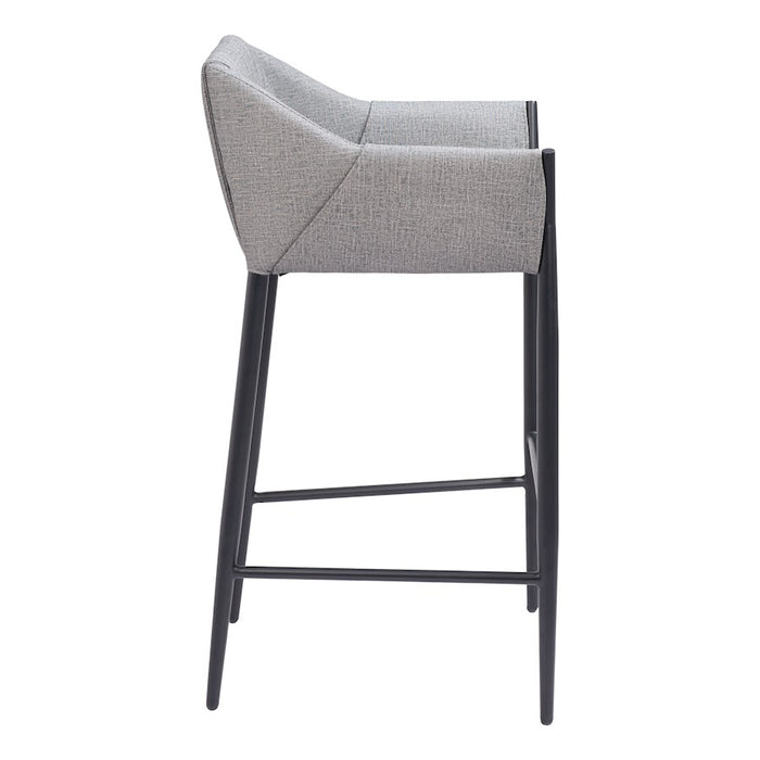 Zuo Modern Andover BarStool, Slate Gray