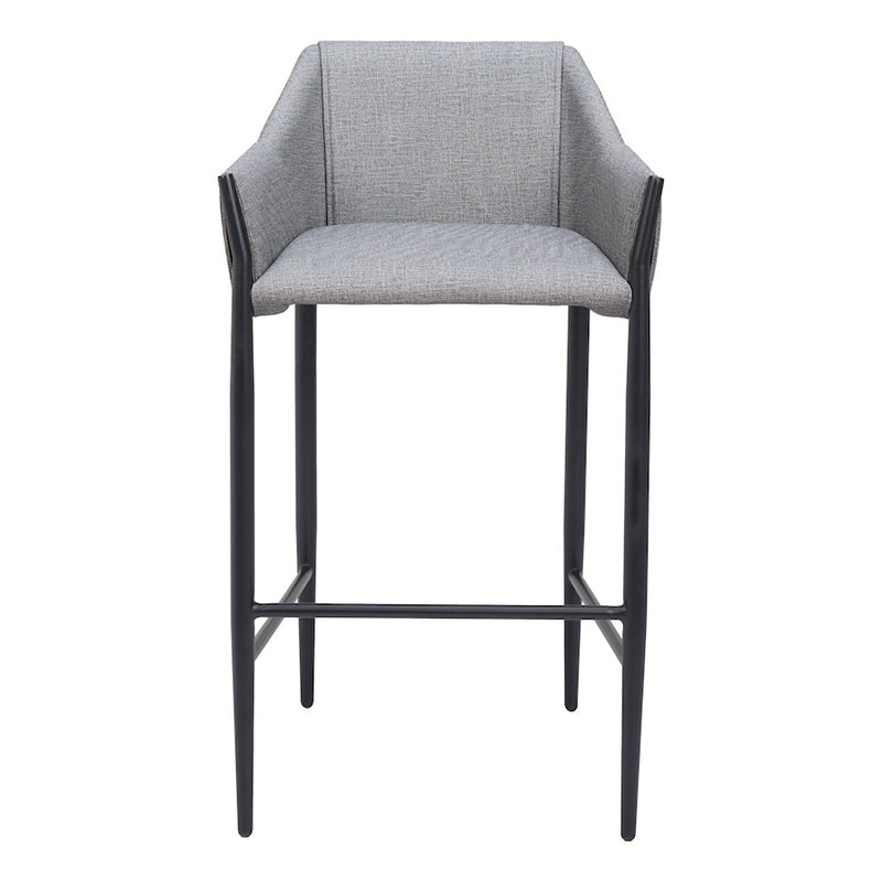 Zuo Modern Andover BarStool, Slate Gray