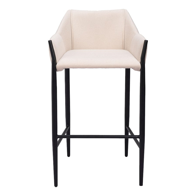 Zuo Modern Andover BarStool, Beige