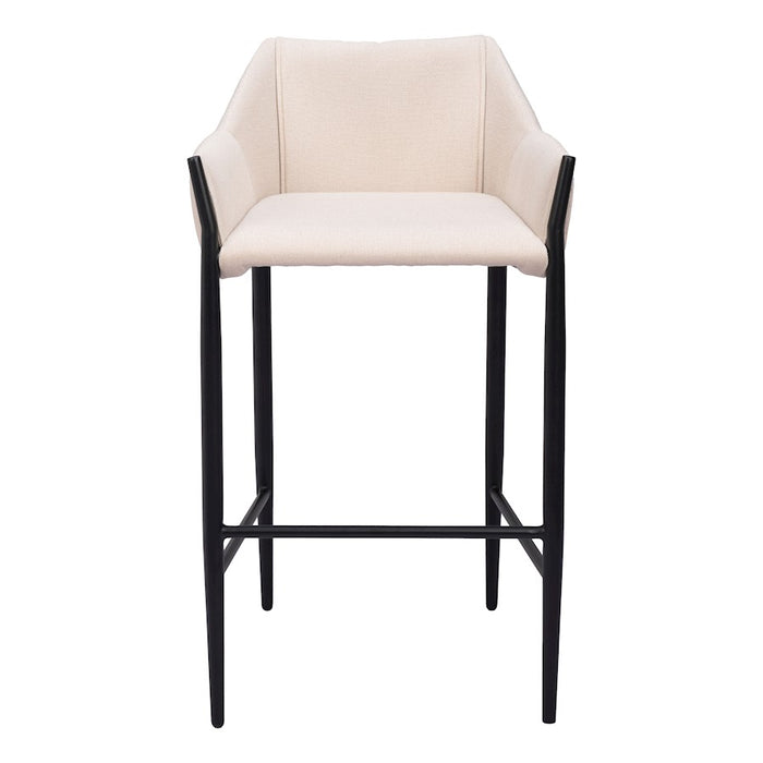 Zuo Modern Andover BarStool, Beige