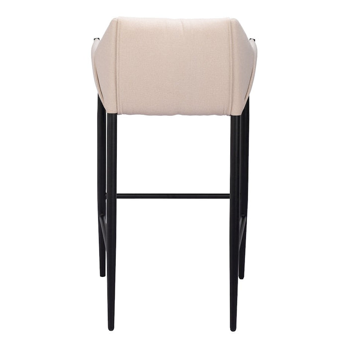 Zuo Modern Andover BarStool, Beige