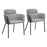 Zuo Modern Bremor Dining Chair Set of 2, Slate Gray - 110171