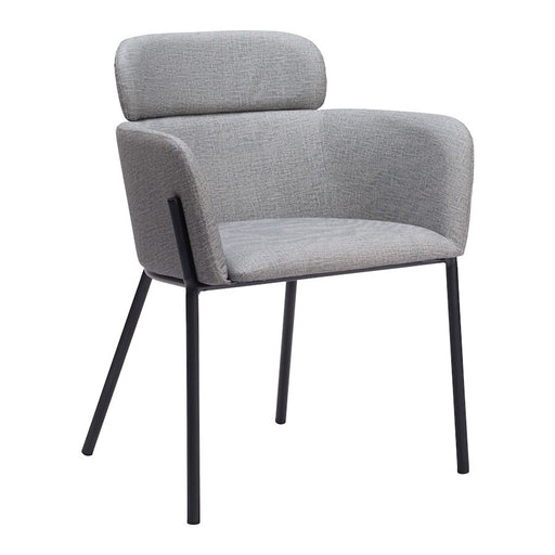 Zuo Modern Bremor Dining Chair Set of 2, Slate Gray