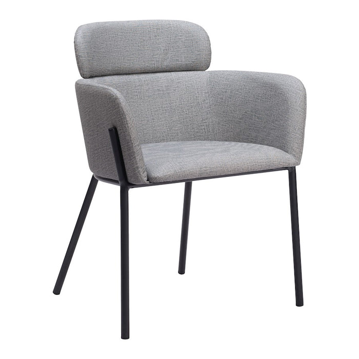 Zuo Modern Bremor Dining Chair Set of 2, Slate Gray