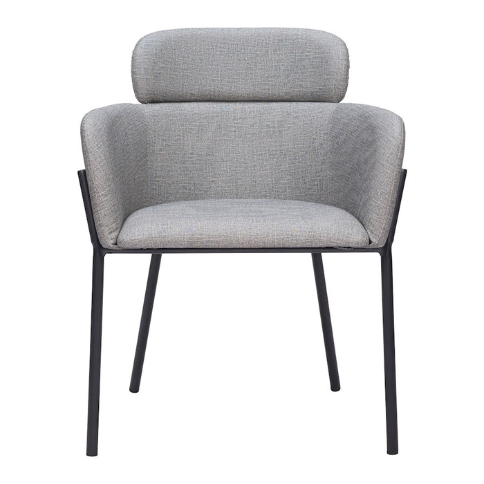 Zuo Modern Bremor Dining Chair Set of 2, Slate Gray