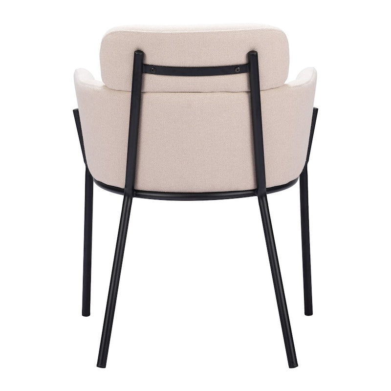 Zuo Modern Bremor Dining Chair Set of 2, Beige