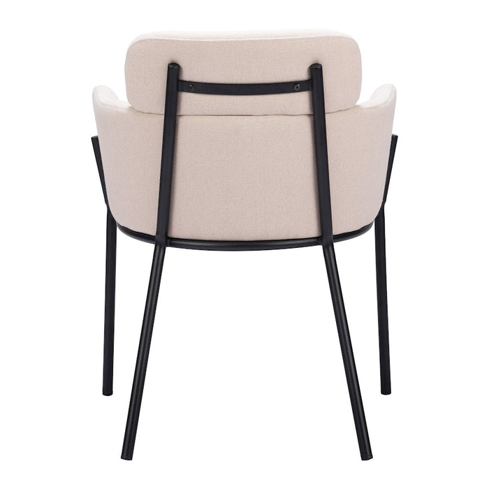 Zuo Modern Bremor Dining Chair Set of 2, Beige