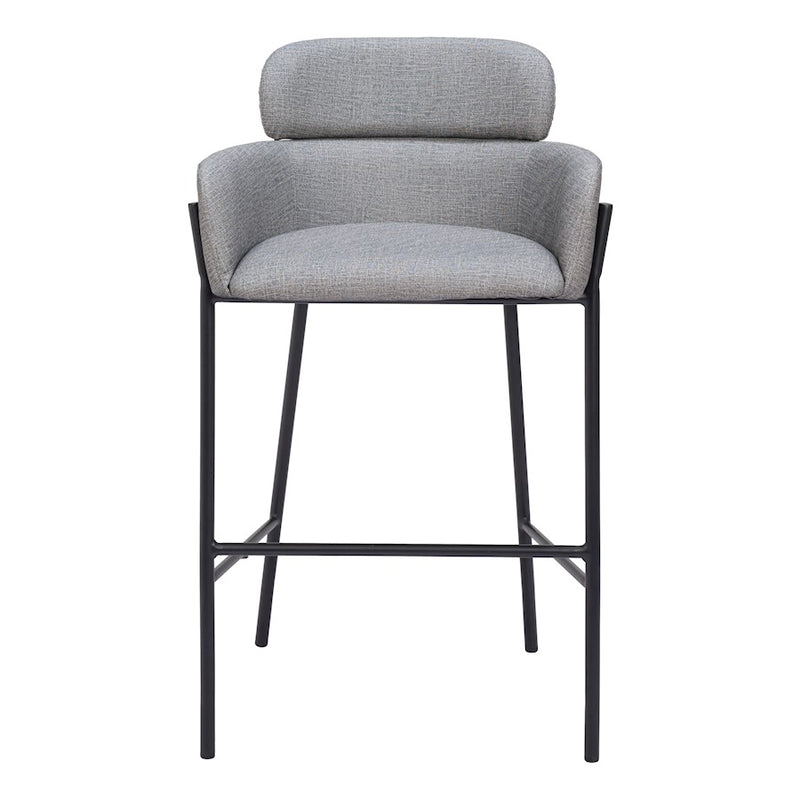 Zuo Modern Bremor BarStool, Slate Gray
