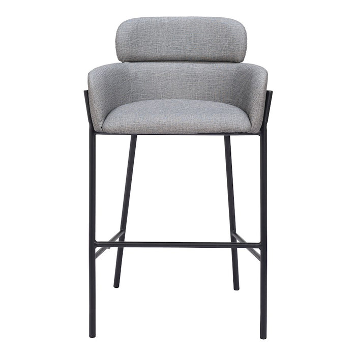 Zuo Modern Bremor BarStool, Slate Gray