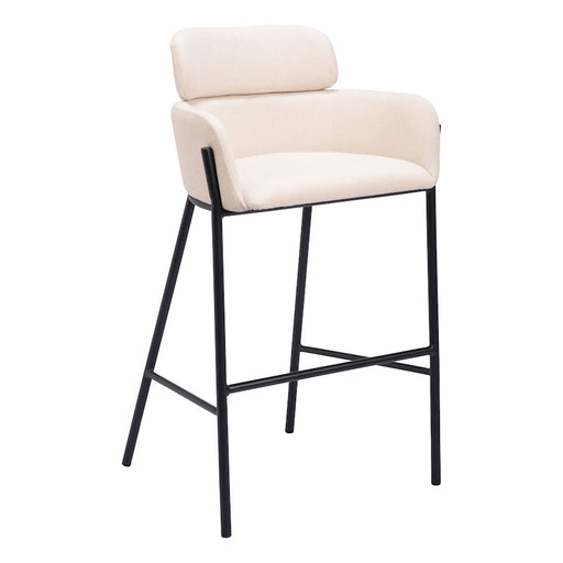 Zuo Modern Bremor BarStool, Beige