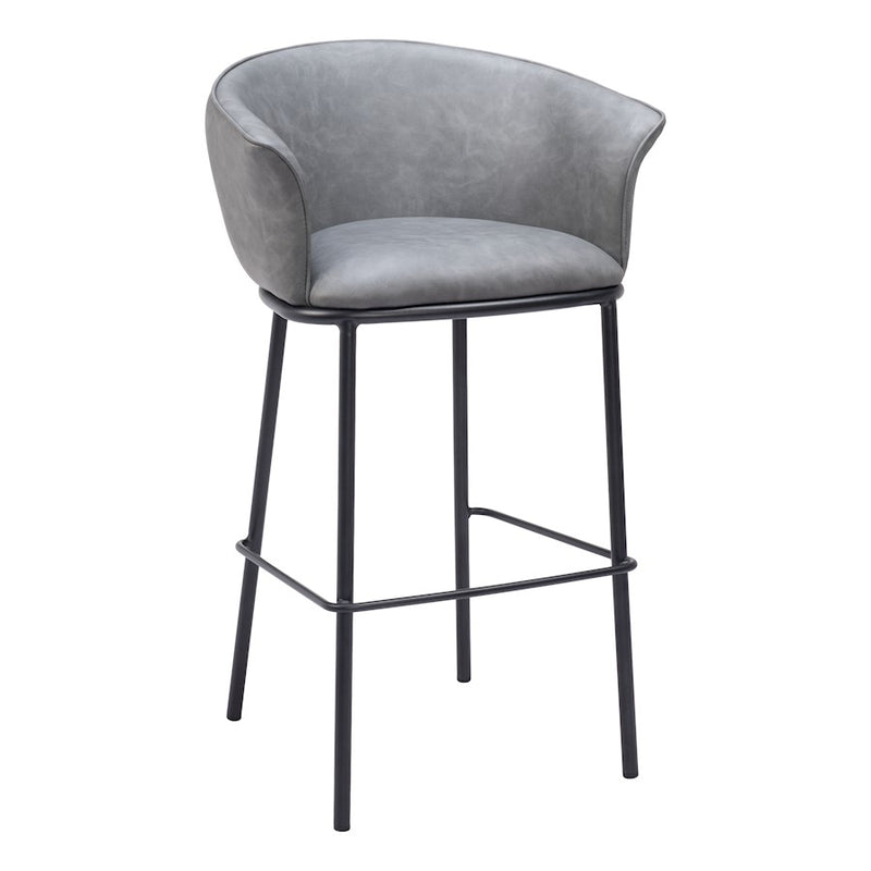 Zuo Modern Garston BarStool, Gray