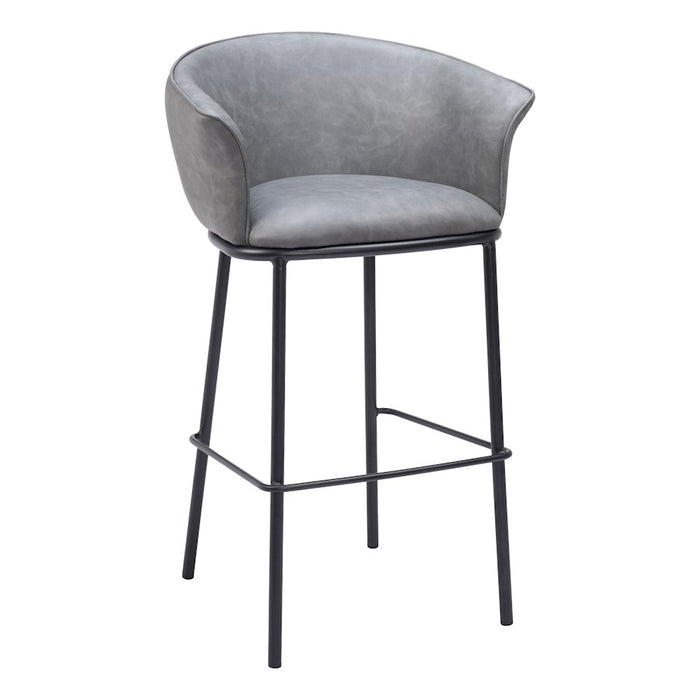 Zuo Modern Garston BarStool, Gray
