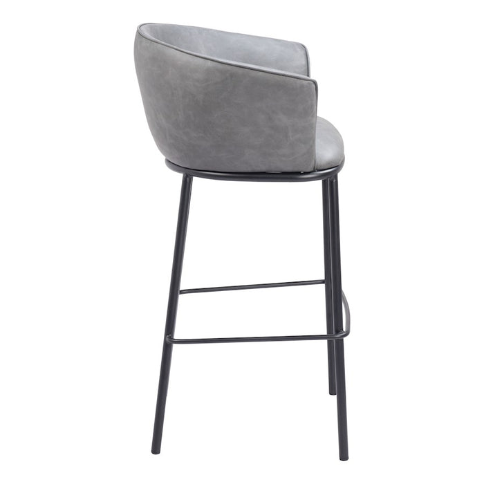 Zuo Modern Garston BarStool, Gray