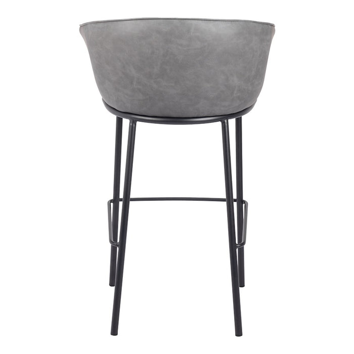 Zuo Modern Garston BarStool, Gray