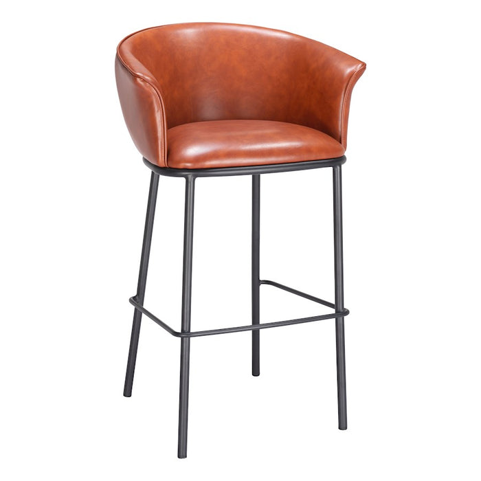Zuo Modern Garston BarStool, Brown