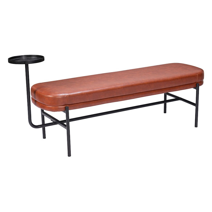 Zuo Modern Ploce Bench, Brown