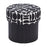 Zuo Modern Boto Storage Ottoman, Black/White