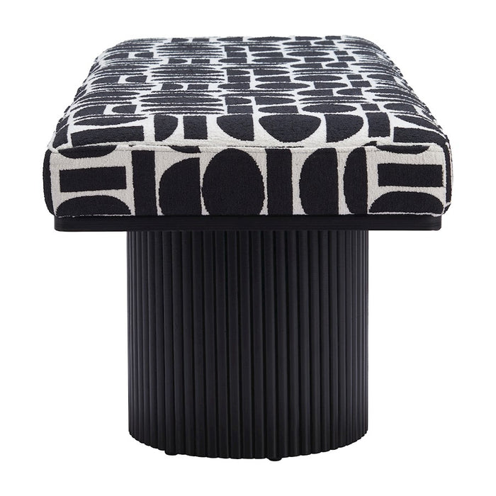 Zuo Modern Botoia Bench, Black/White