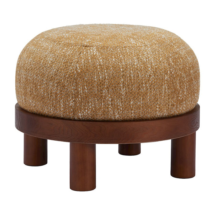 Zuo Modern Gome Ottoman, Oat Yellow
