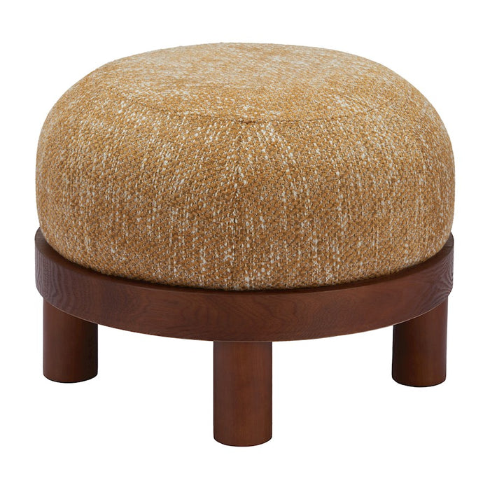 Zuo Modern Gome Ottoman, Oat Yellow