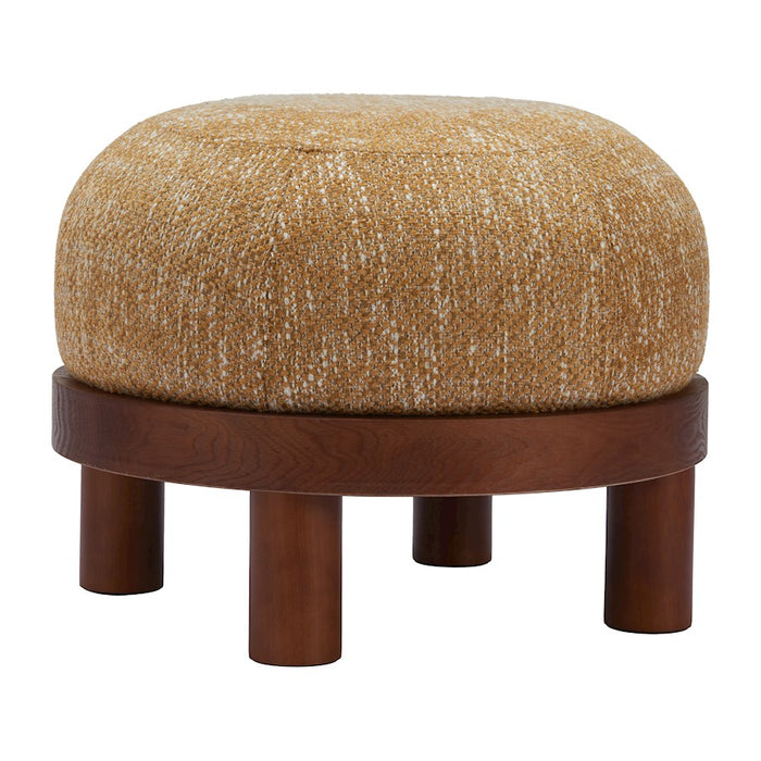 Zuo Modern Gome Ottoman, Oat Yellow