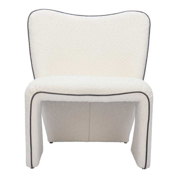 Zuo Modern Novo Accent Chair, Ivory