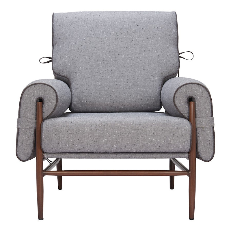 Zuo Modern Klem Accent Chair, Gray