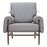 Zuo Modern Klem Accent Chair, Gray