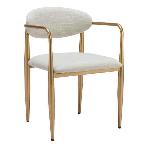 Zuo Modern Zens Dining Chair Set of 2, Quill Gray