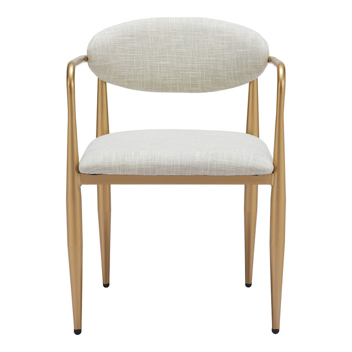 Zuo Modern Zens Dining Chair Set of 2, Quill Gray