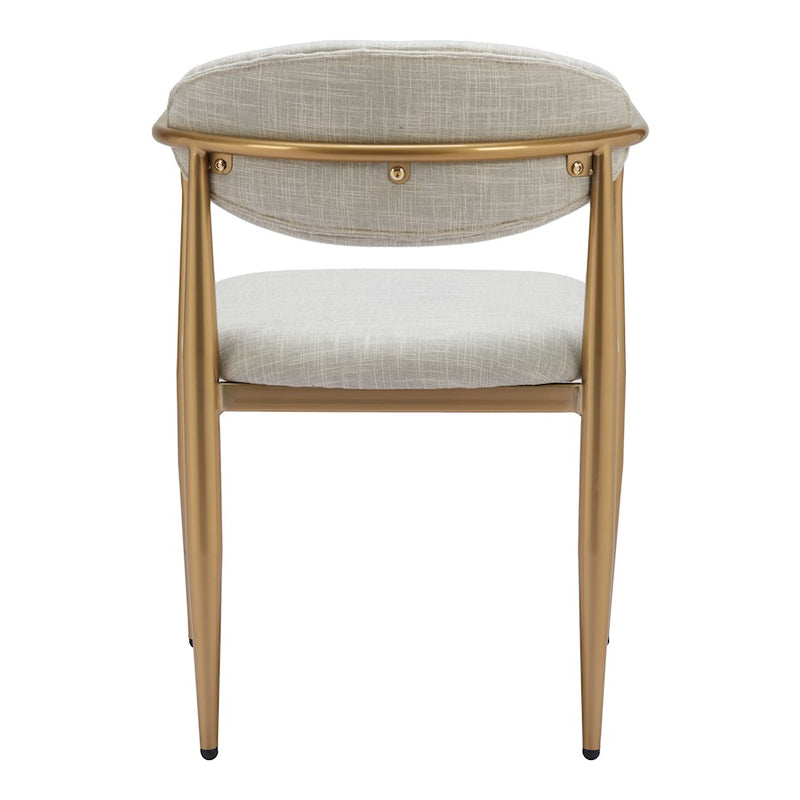 Zuo Modern Zens Dining Chair Set of 2, Quill Gray