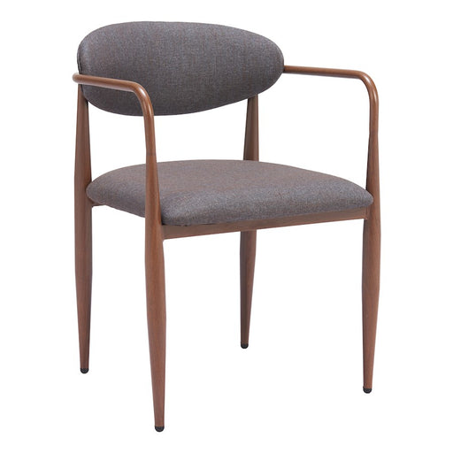 Zuo Modern Zens Dining Chair Set of 2, Truffle Gray