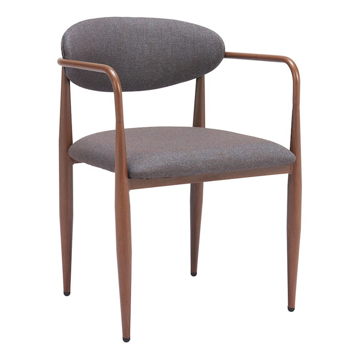 Zuo Modern Zens Dining Chair Set of 2, Truffle Gray