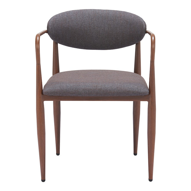 Zuo Modern Zens Dining Chair Set of 2, Truffle Gray