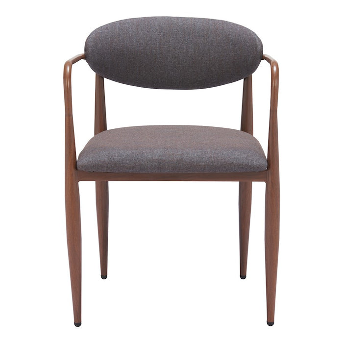 Zuo Modern Zens Dining Chair Set of 2, Truffle Gray