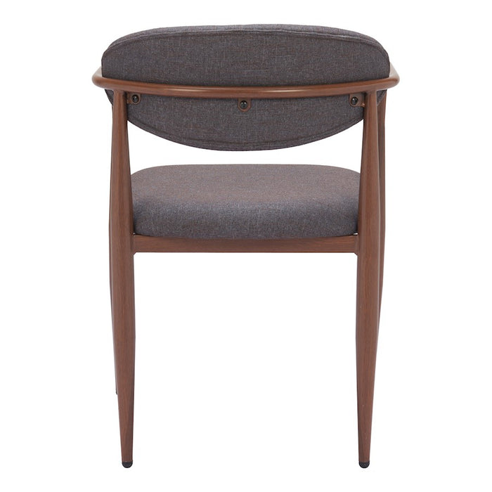 Zuo Modern Zens Dining Chair Set of 2, Truffle Gray