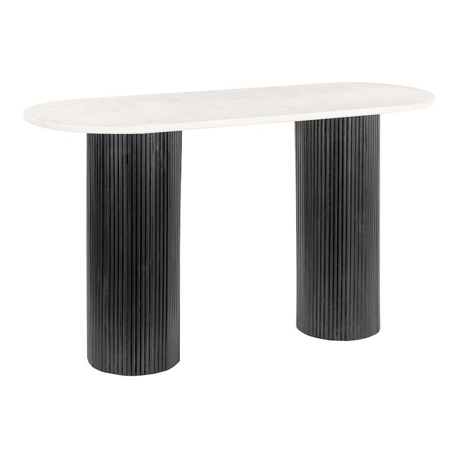 Zuo Modern Izola Console Table, White/Black - 110230